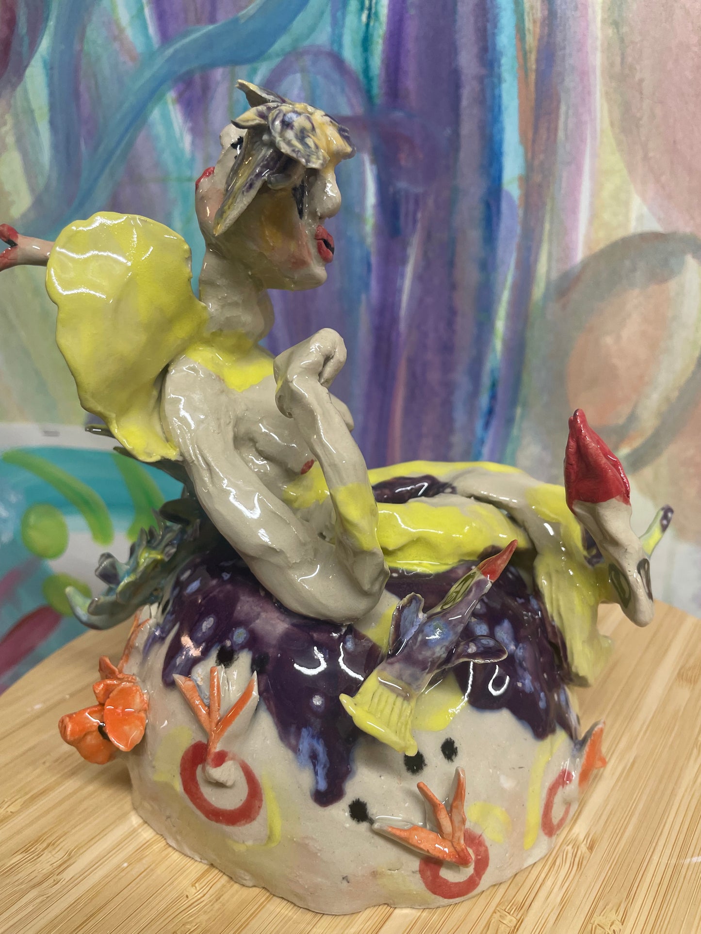 Keramik skulptur “ mit hjerte”