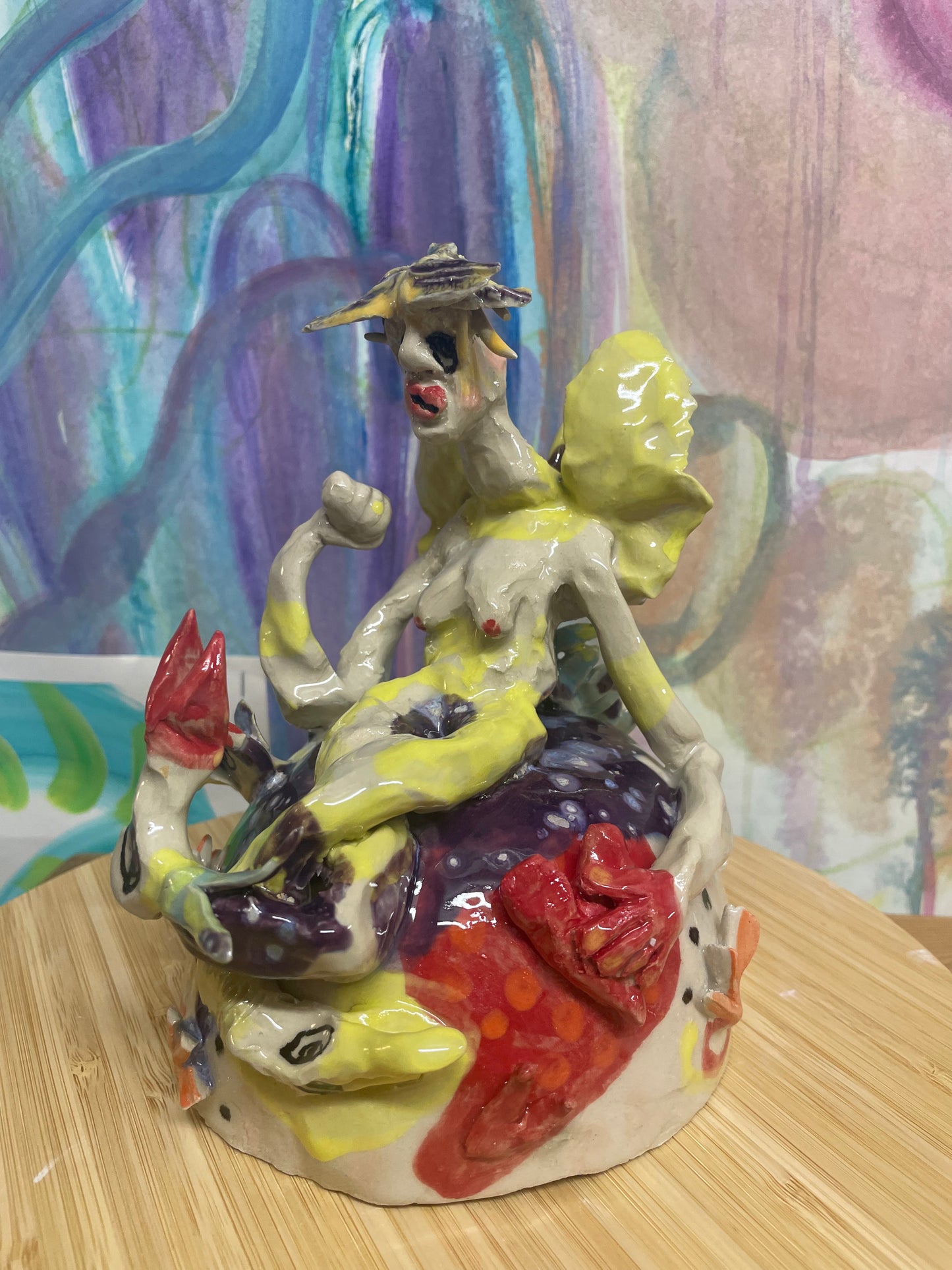 Keramik skulptur “ mit hjerte”