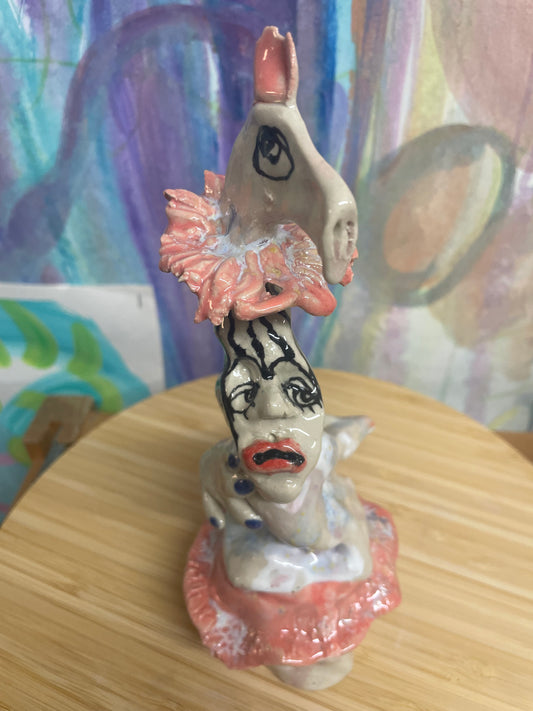 Keramik Skulptur “medspiller”