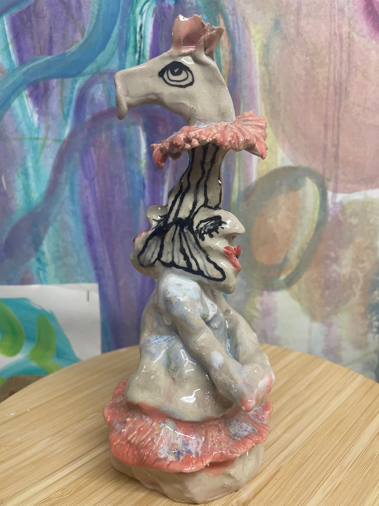 Keramik Skulptur “medspiller”