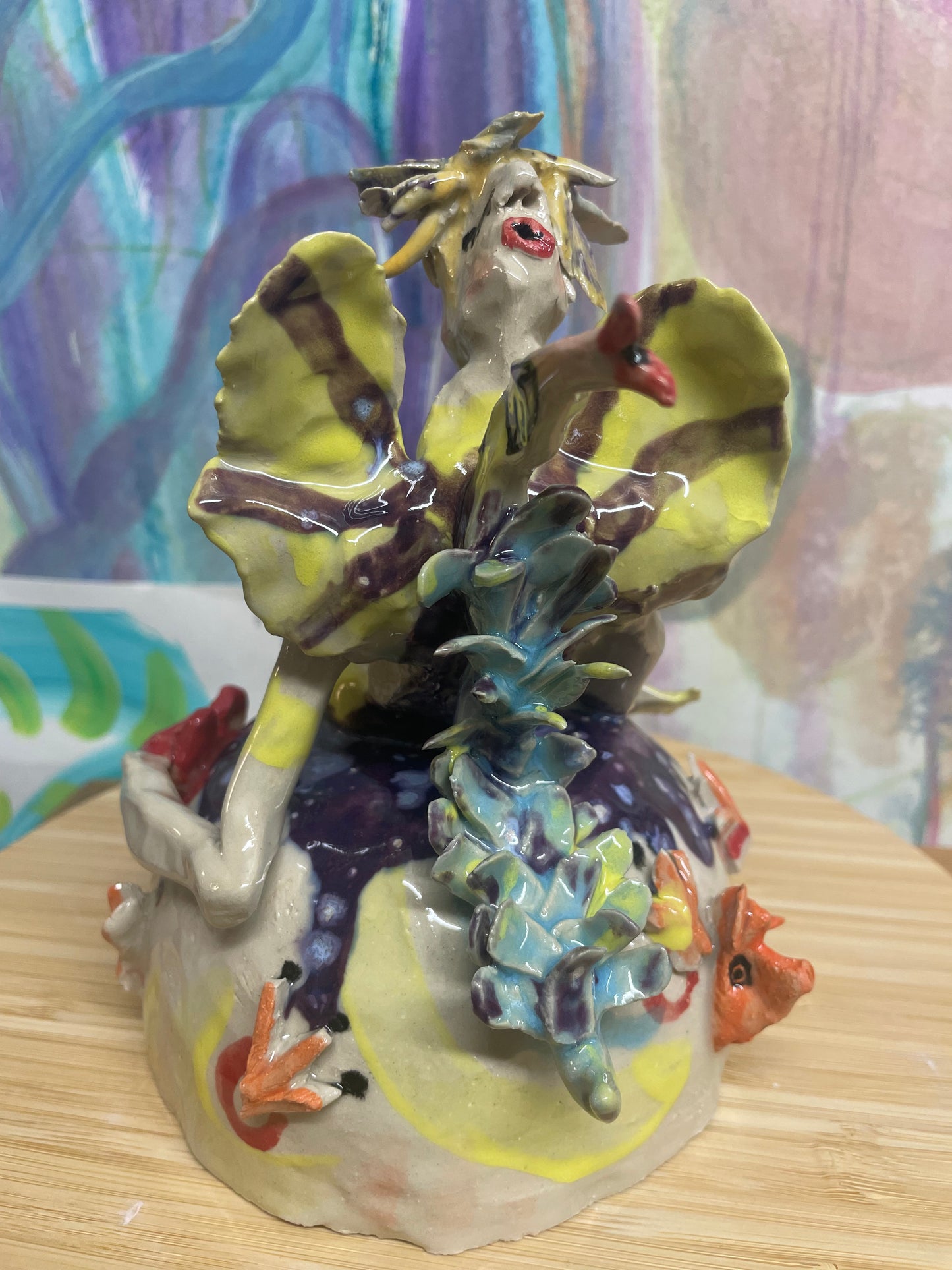 Keramik skulptur “ mit hjerte”