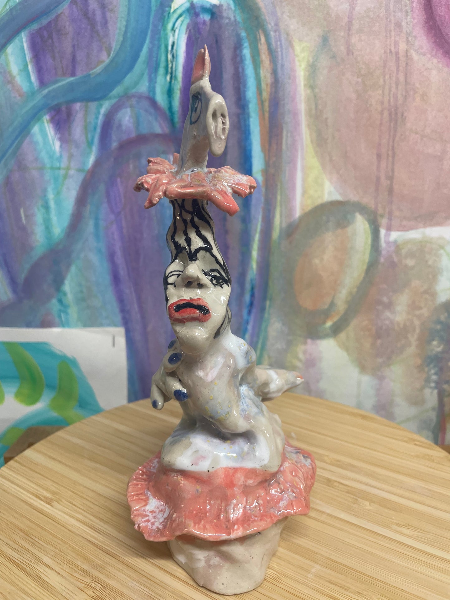 Keramik Skulptur “medspiller”