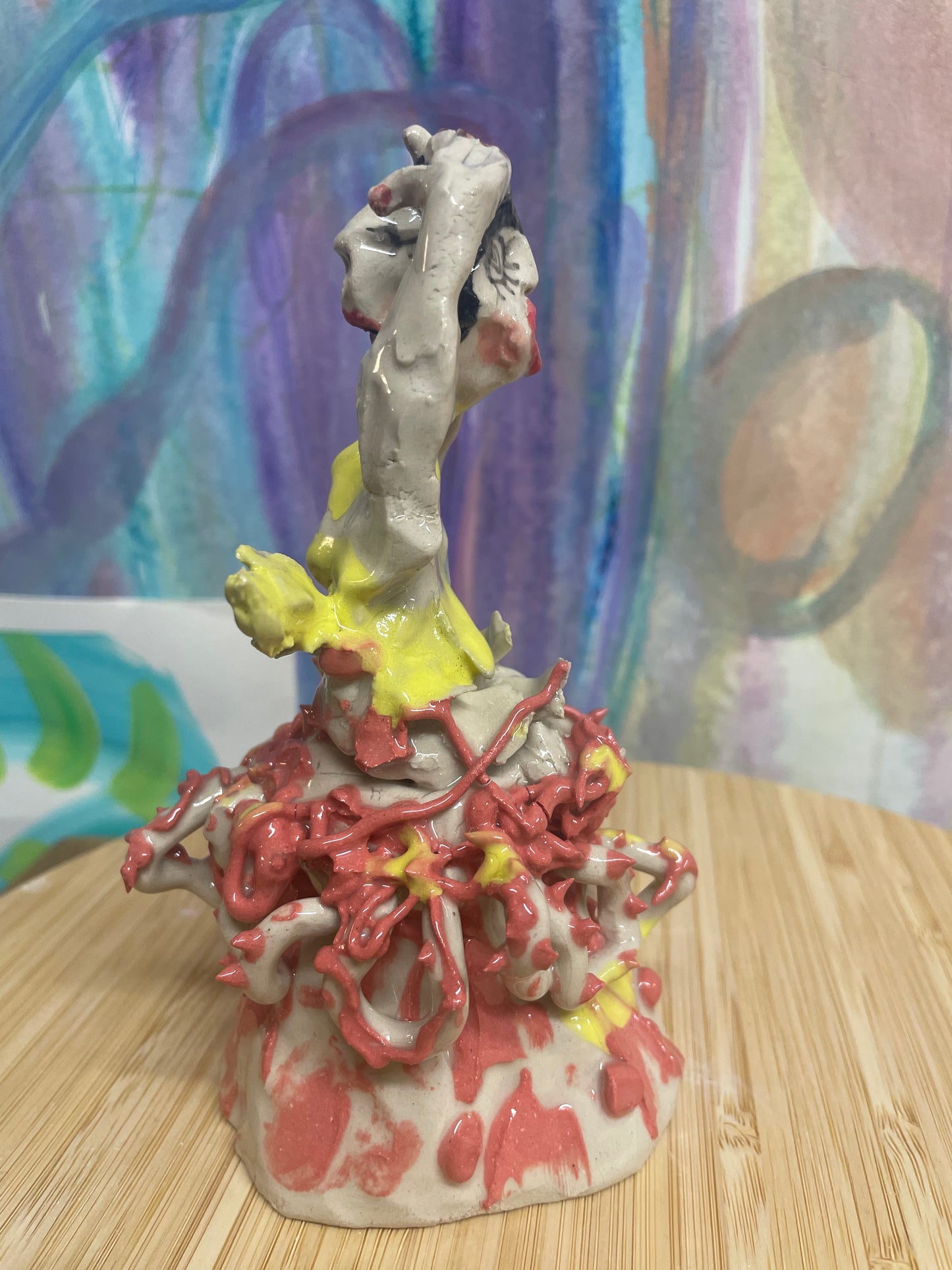 Keramik skulptur “danse mus”