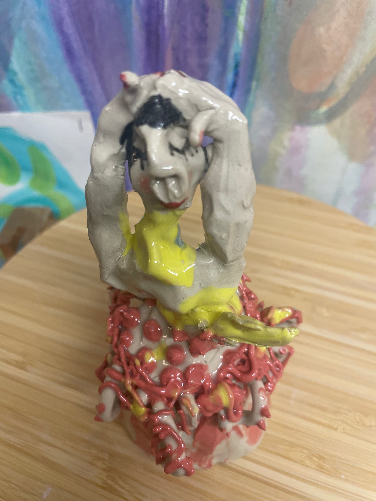 Keramik skulptur “danse mus”