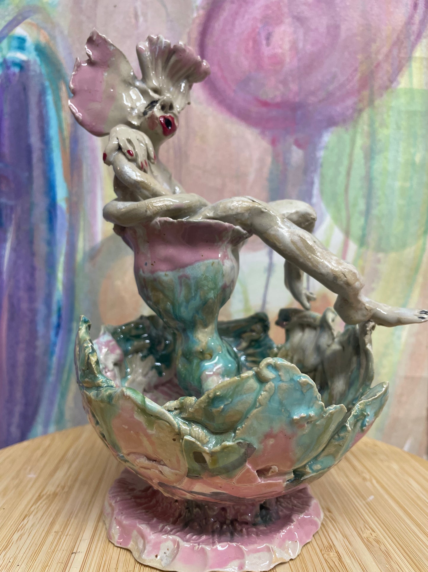 Keramik skulptur “ryg klapper”