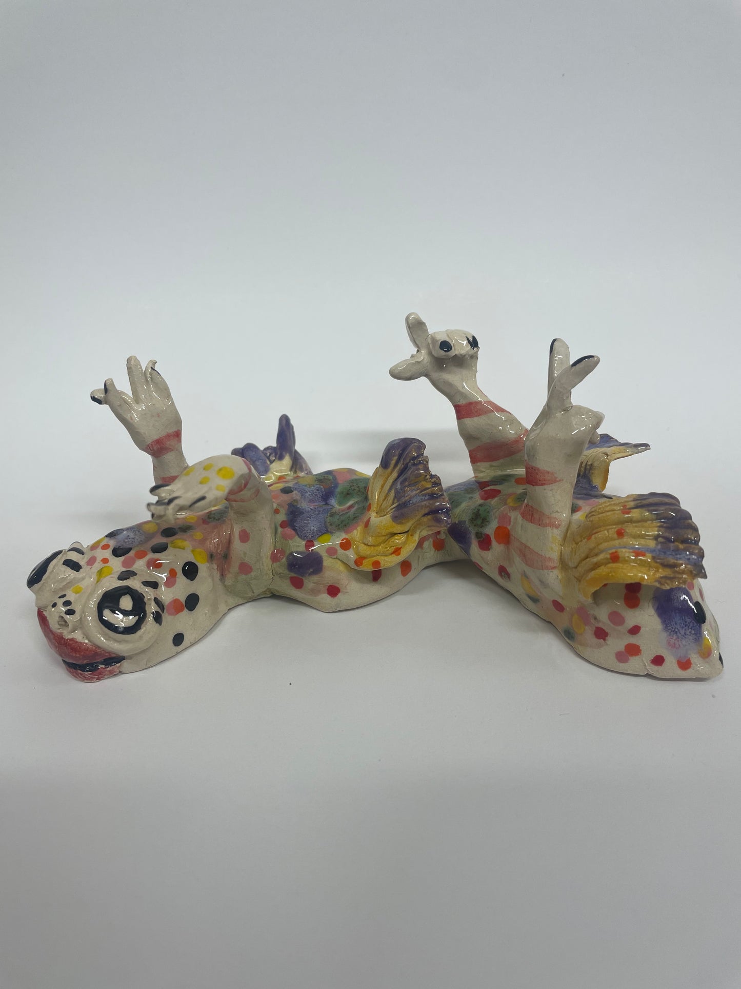 Vims keramik figur til at hænge på væggen (lilla)