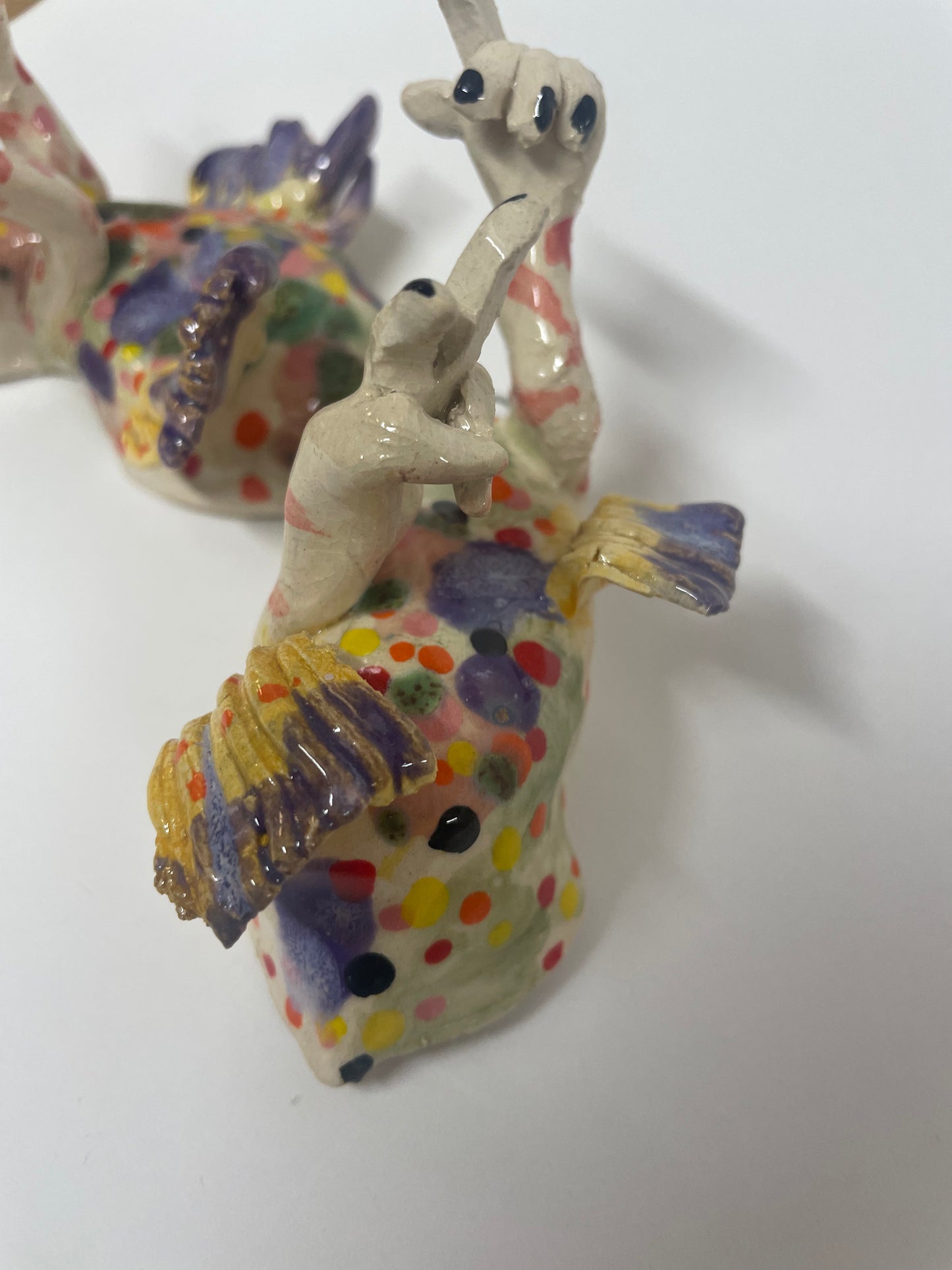 Vims keramik figur til at hænge på væggen (lilla)