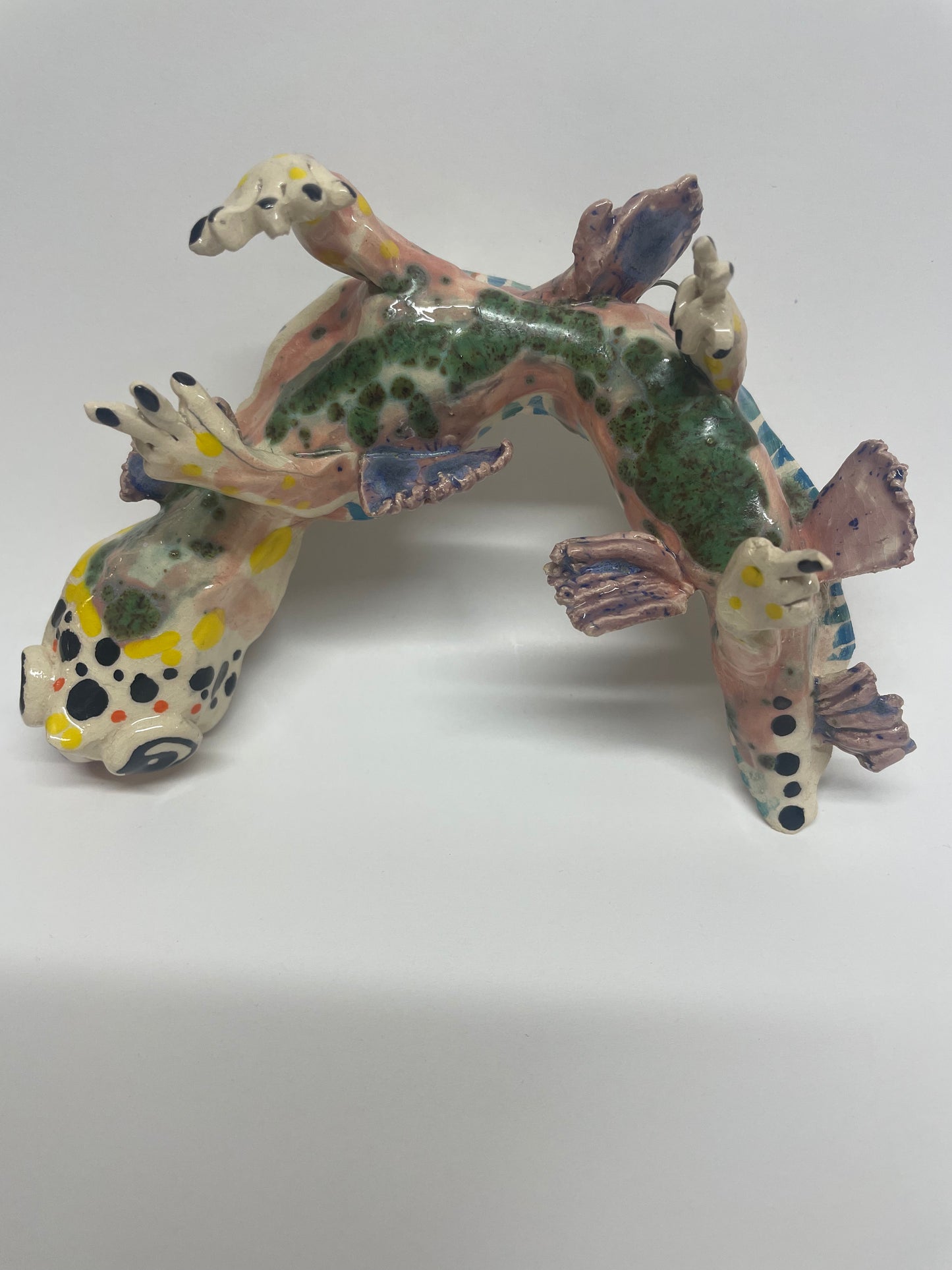 Vims keramik figur til at hænge på væggen (grøn)