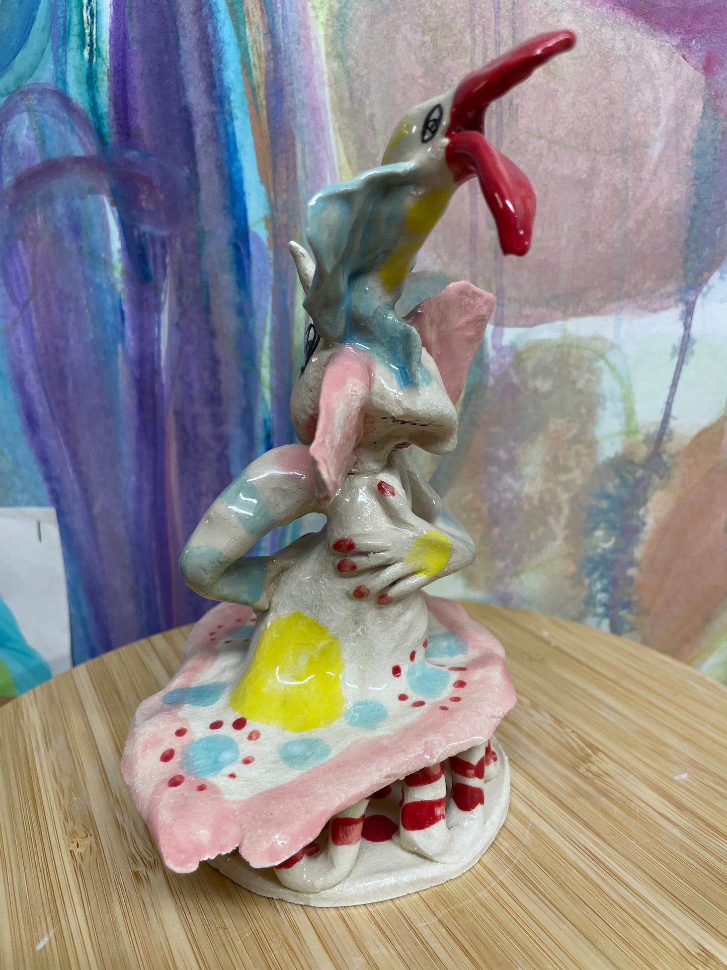 Keramik skulptur “ cirkus prinsessen “