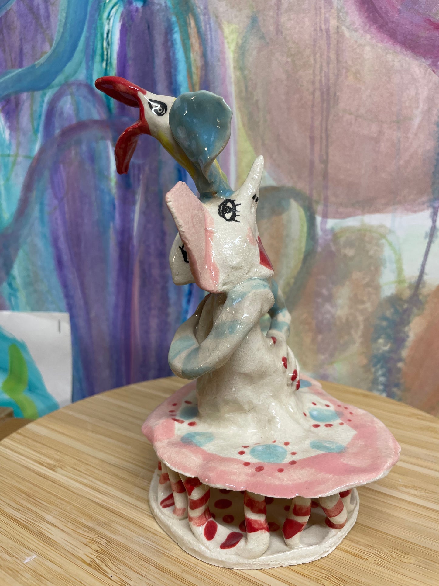 Keramik skulptur “ cirkus prinsessen “