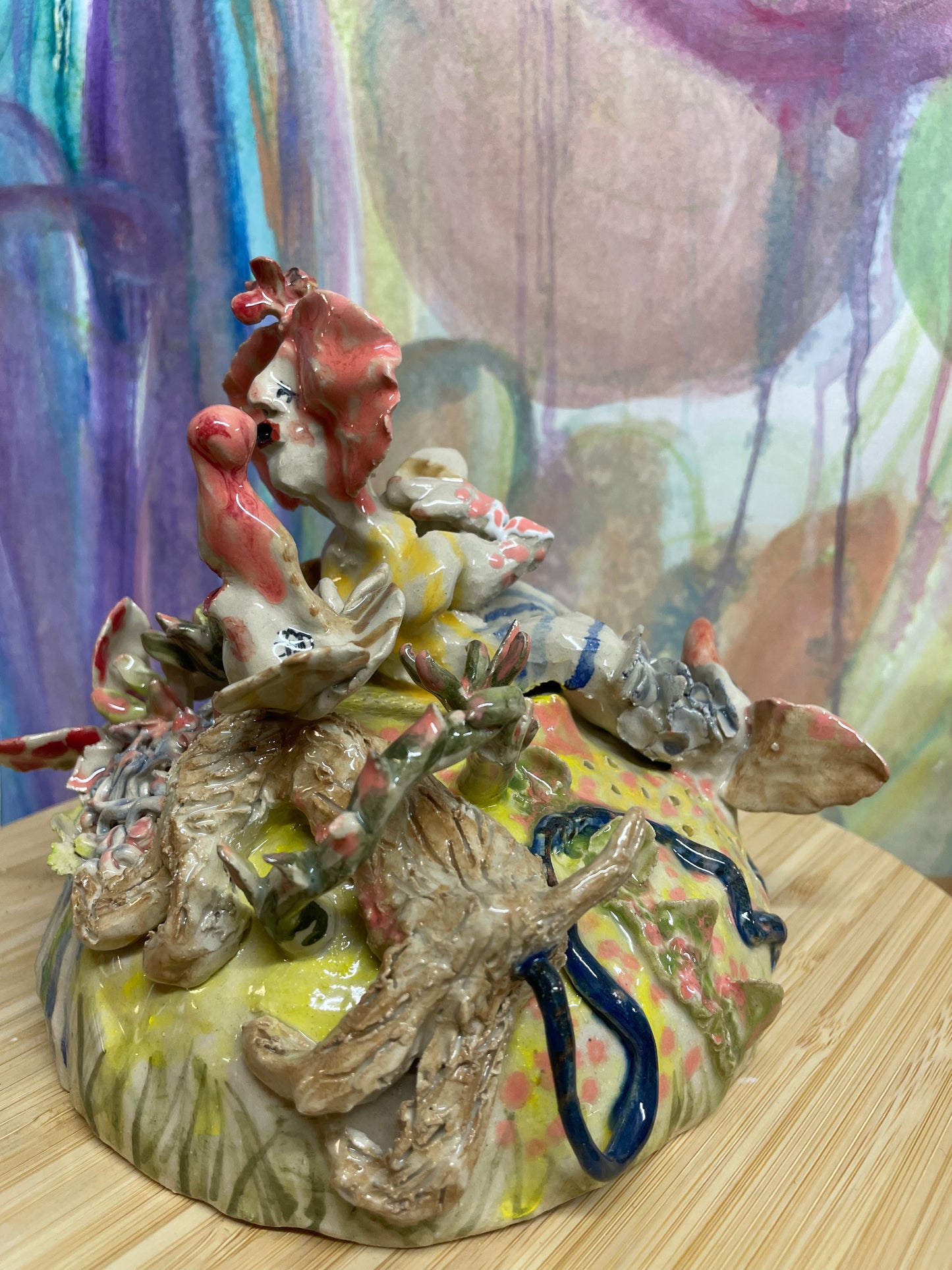 Keramik skulptur “hunde lufter”