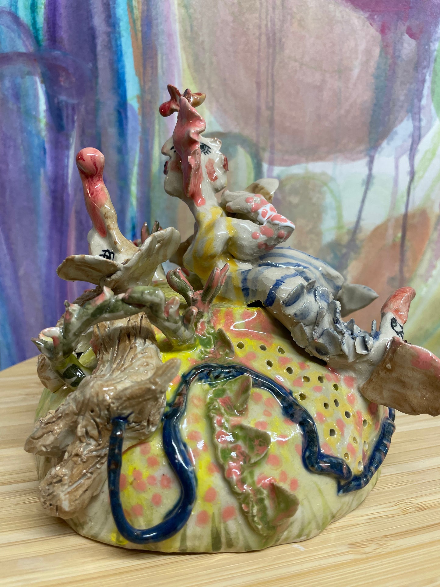 Keramik skulptur “hunde lufter”