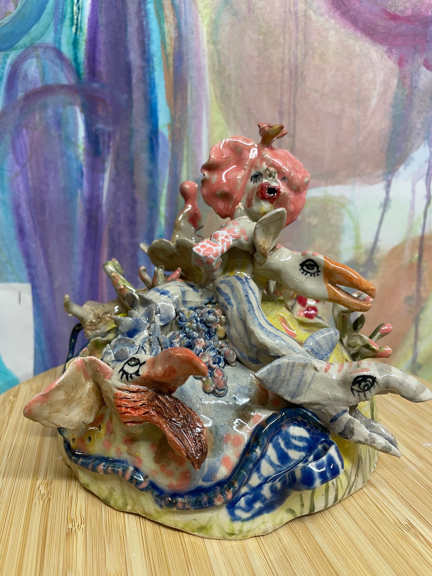 Keramik skulptur “hunde lufter”