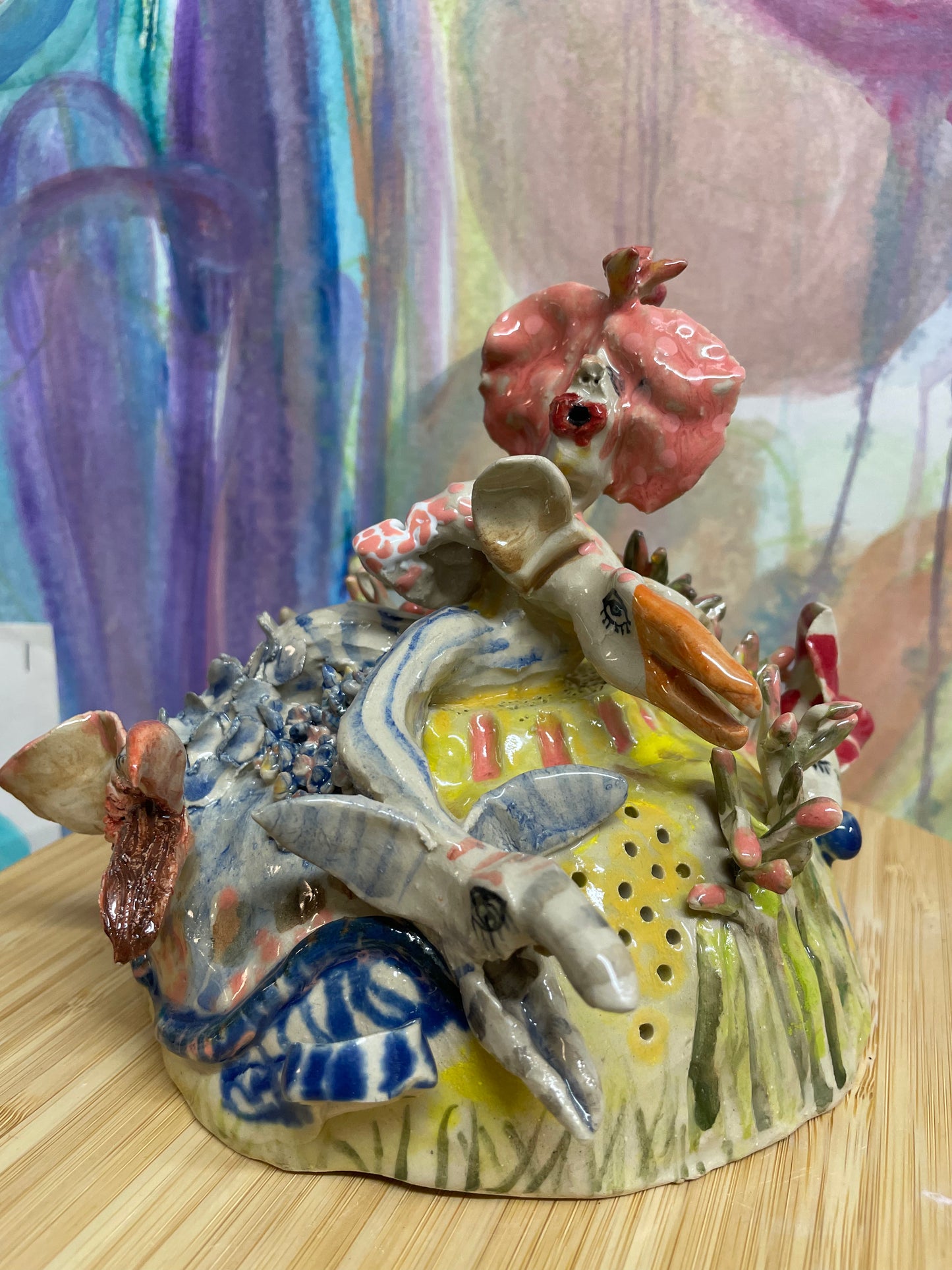 Keramik skulptur “hunde lufter”