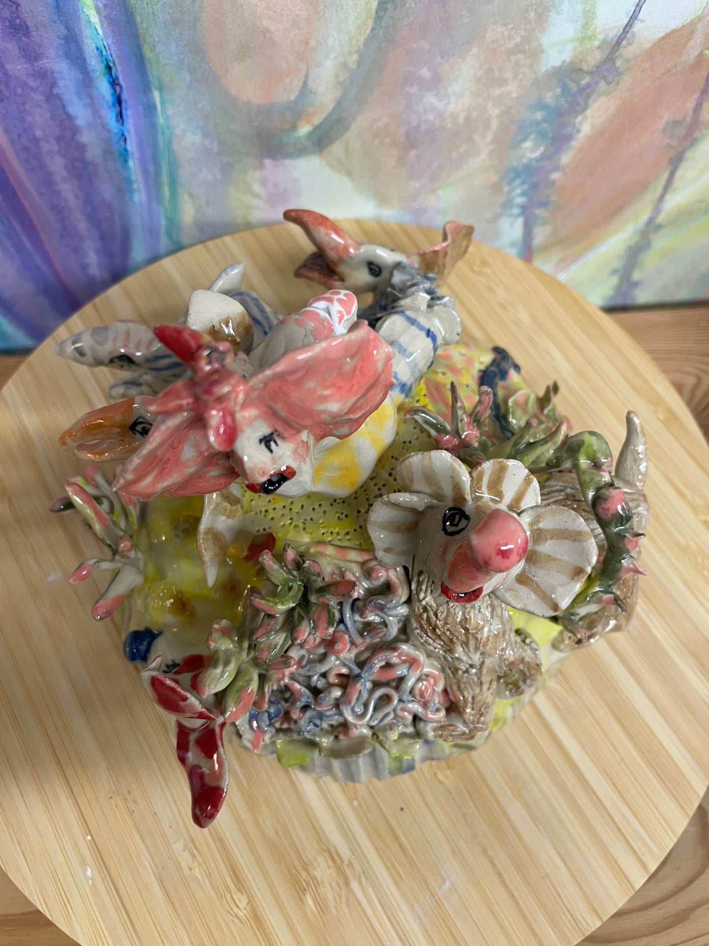 Keramik skulptur “hunde lufter”