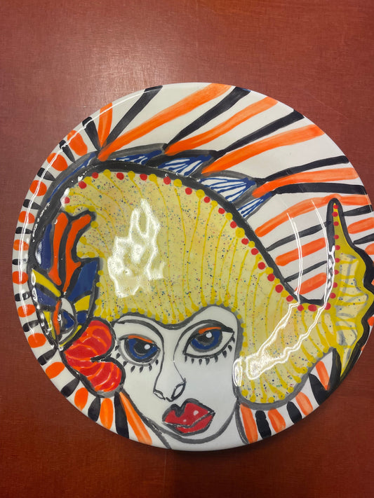 tallerken ansigt /fisk