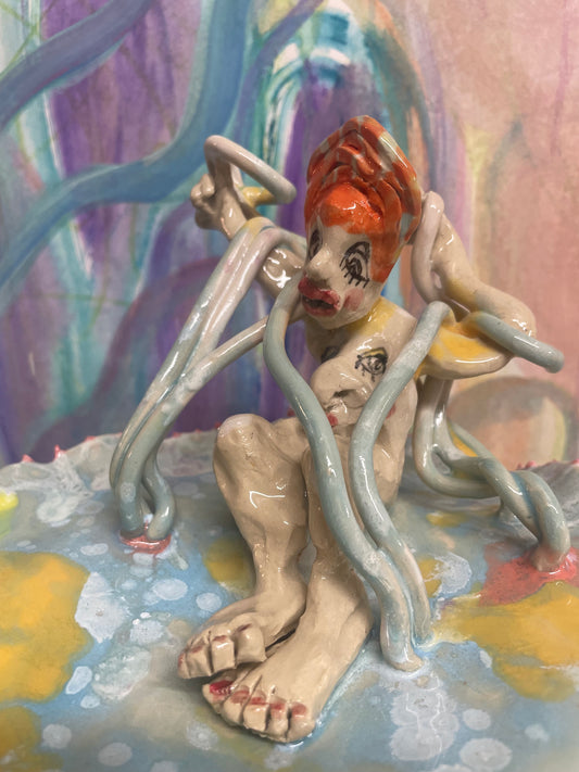 Keramik skulptur “ kluddermutter”