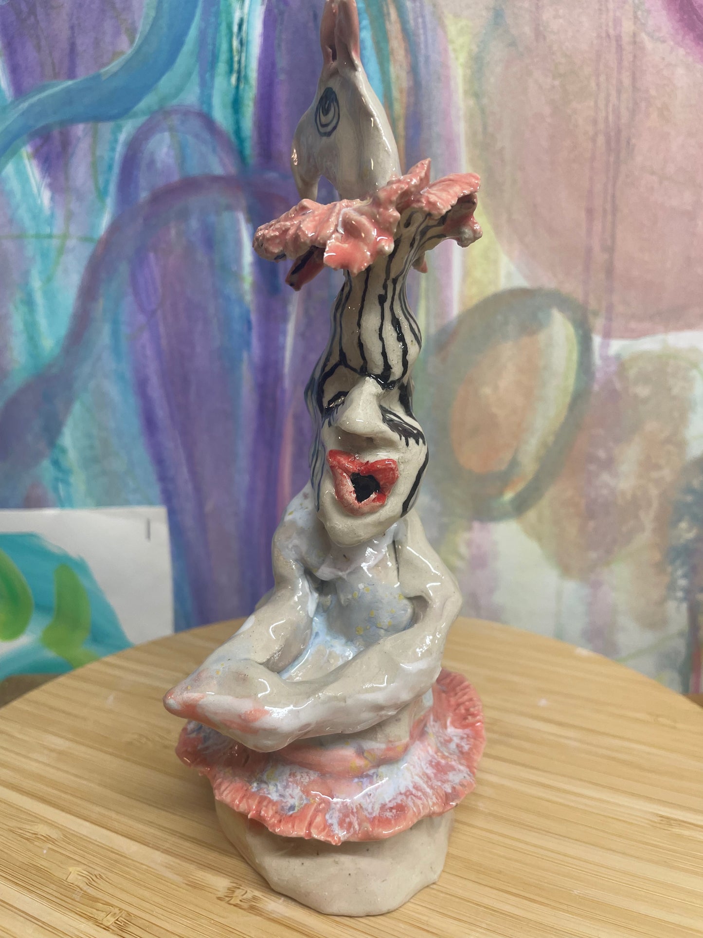 Keramik Skulptur “medspiller”