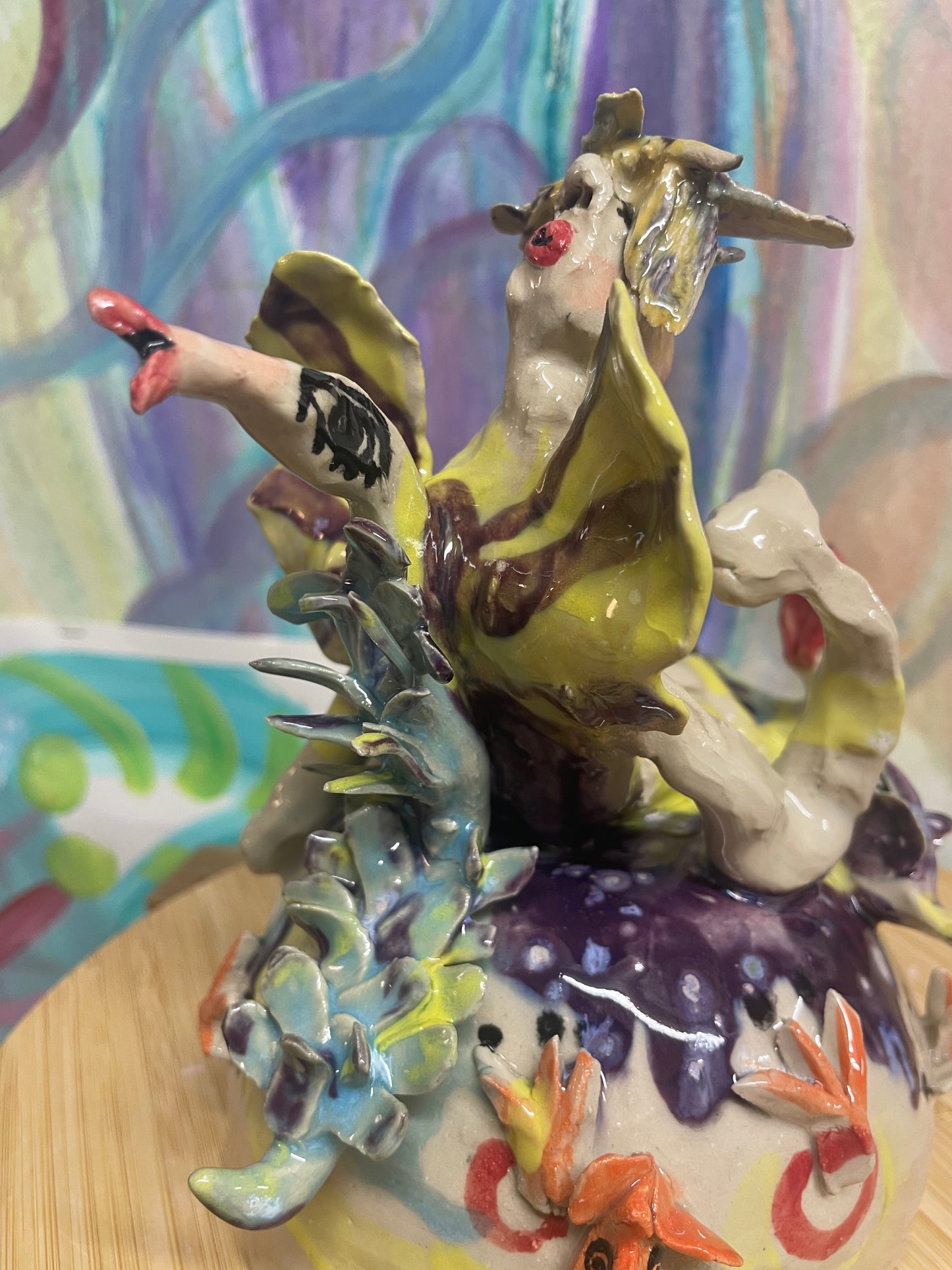 Keramik skulptur “ mit hjerte”