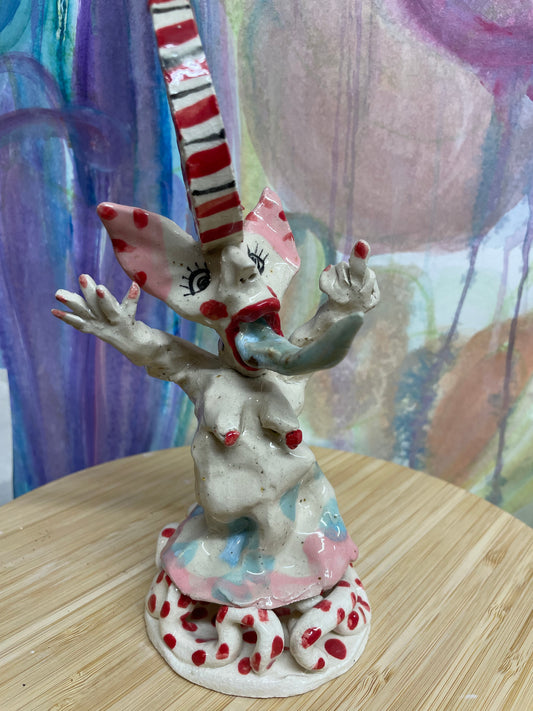 Keramik skulptur “cirkus artist “