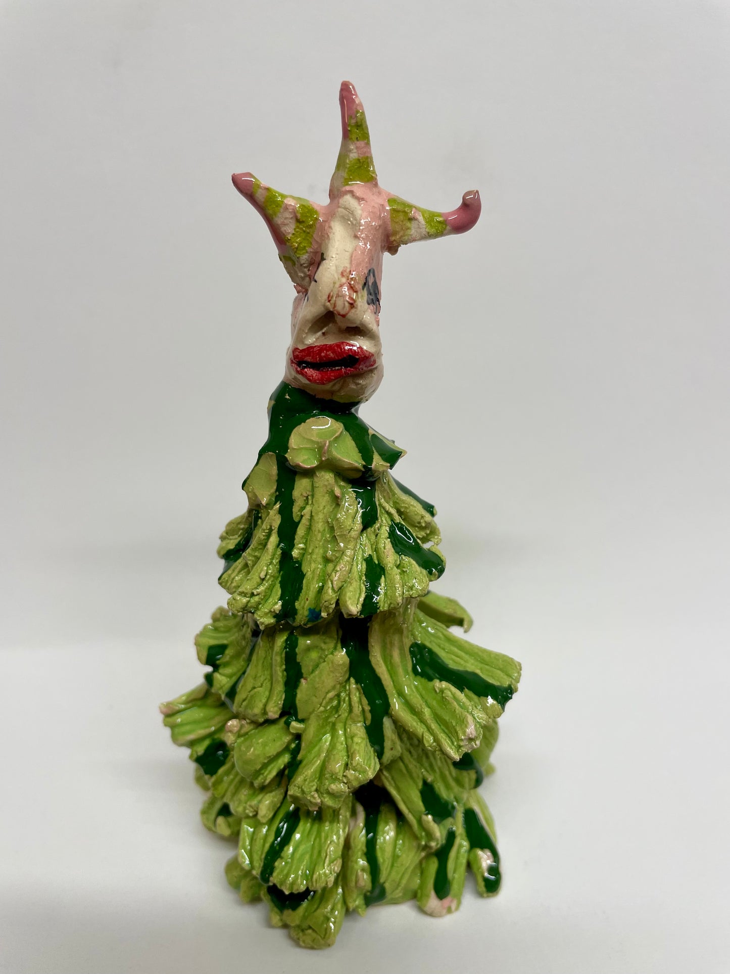 Keramik træ med 2 ansigter