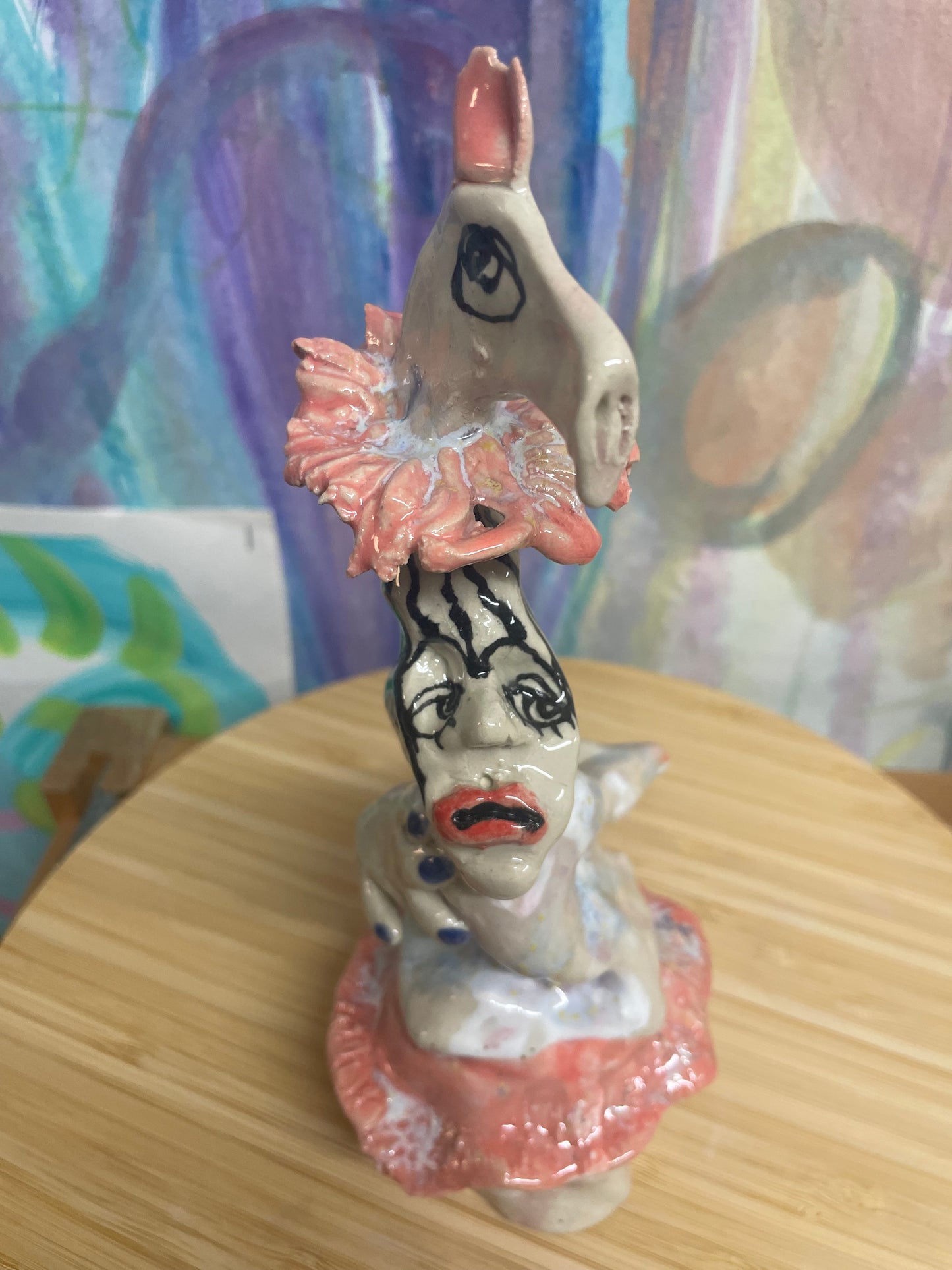 Keramik Skulptur “medspiller”