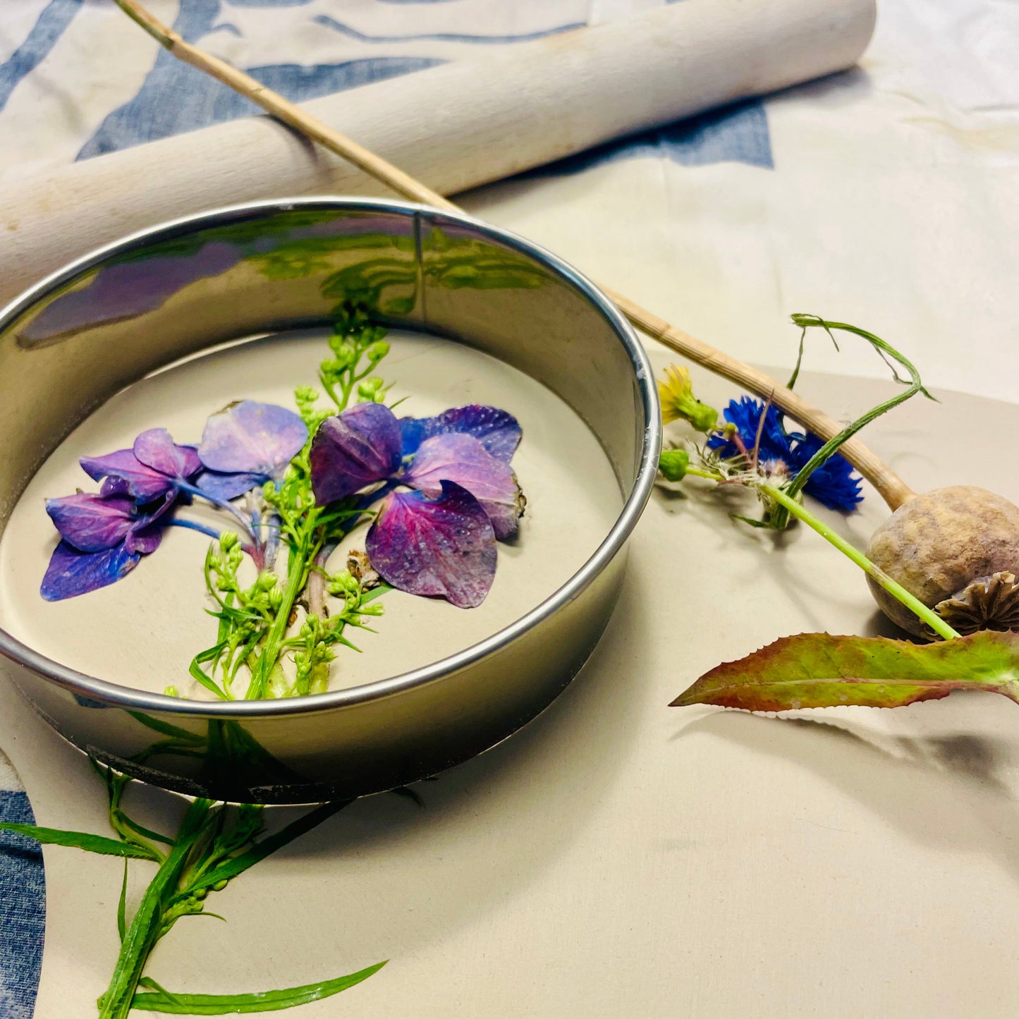 Keramik  Blomstertryk i ler og andre finurligheder ( Mandag d.12 okt.  kl.13-15)
