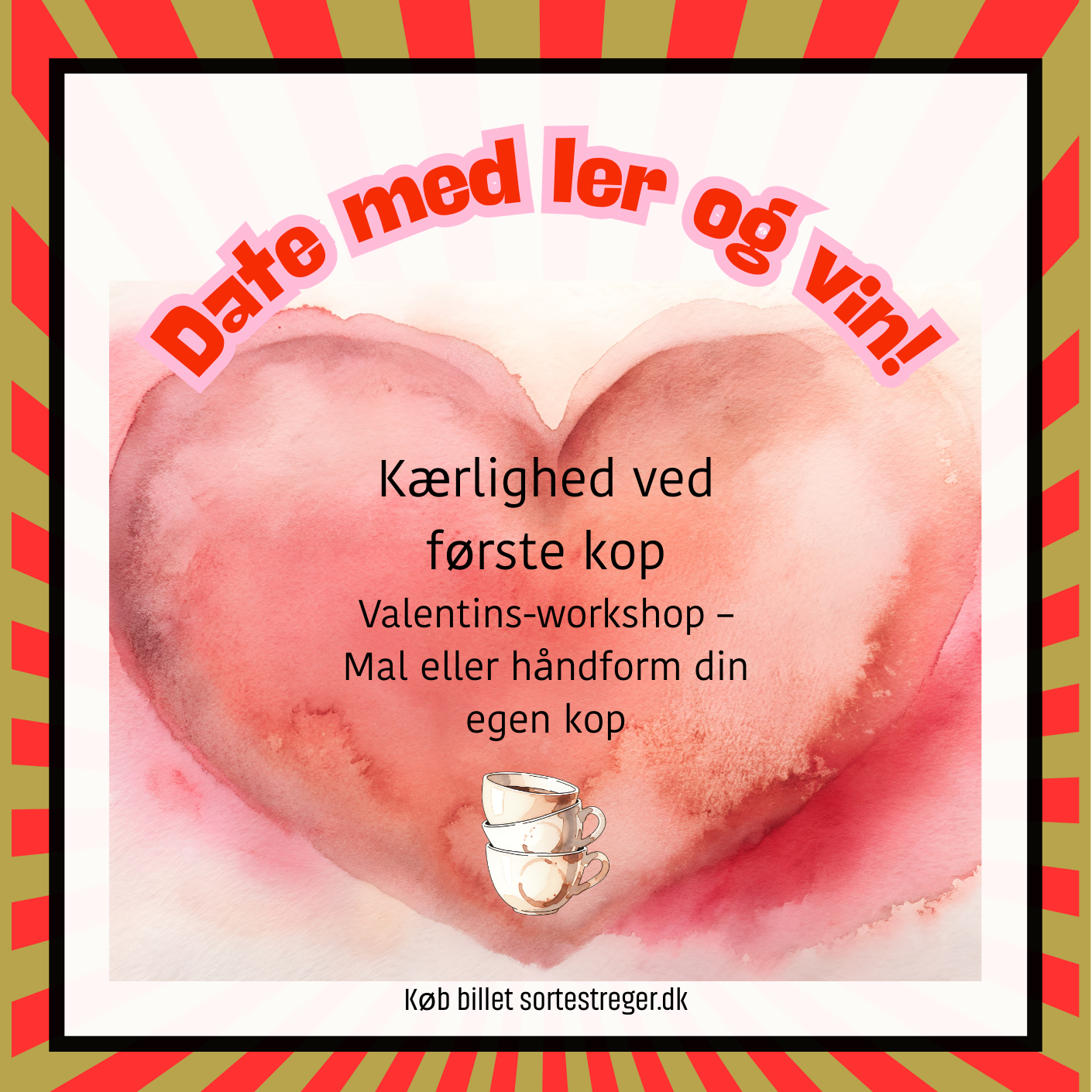 Date med ler og vin ❤️ 14 Feb.