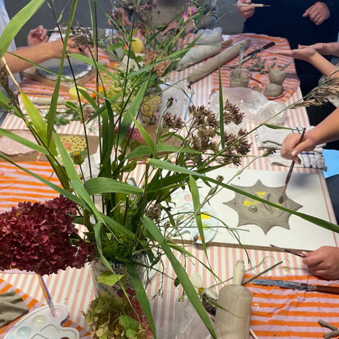 Keramikworkshop ( barn + en voksen) 2 Maj kl. 9-12