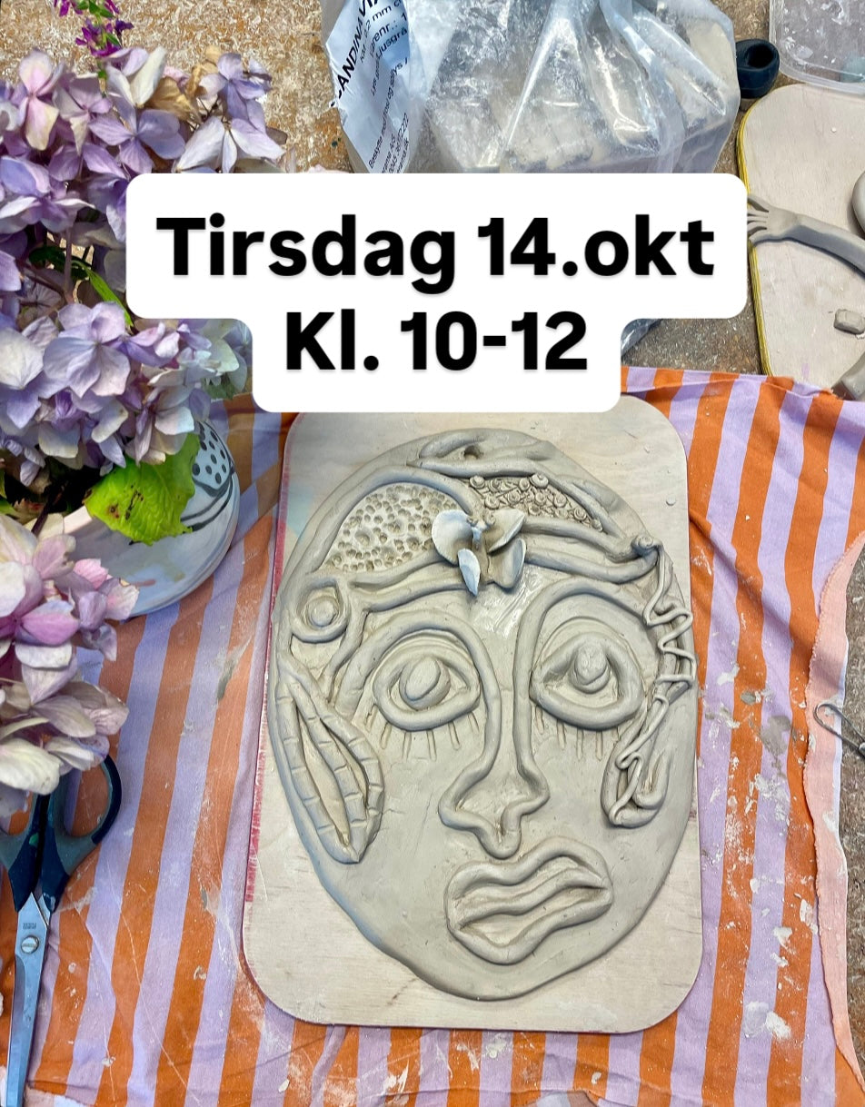 Keramik i Efterårs ferien ( 14. okt. kl. 10-12)