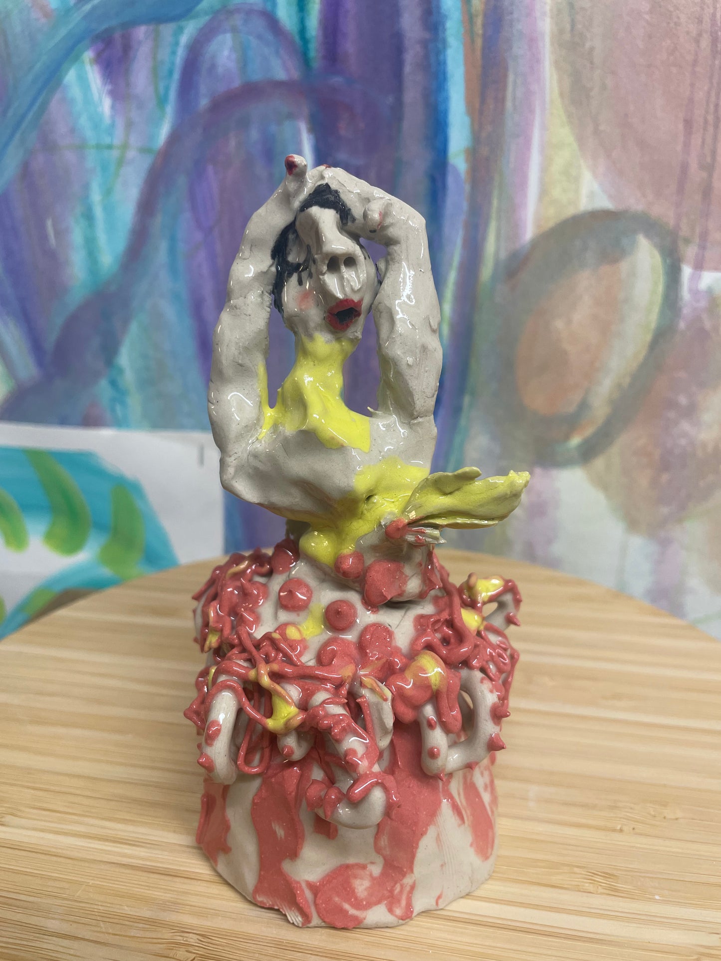 Keramik skulptur “danse mus”