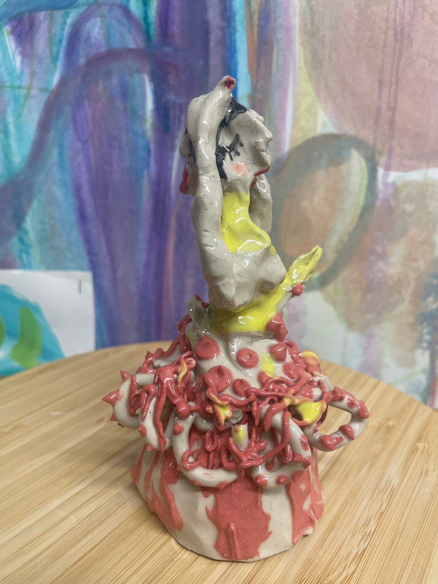 Keramik skulptur “danse mus”