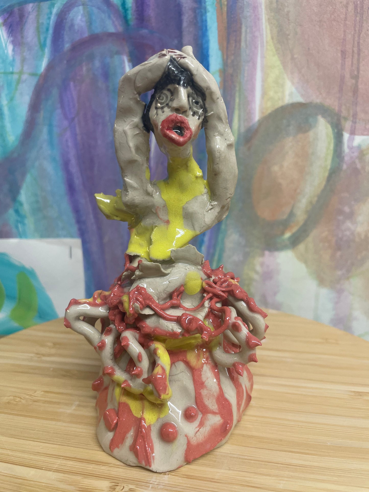 Keramik skulptur “danse mus”