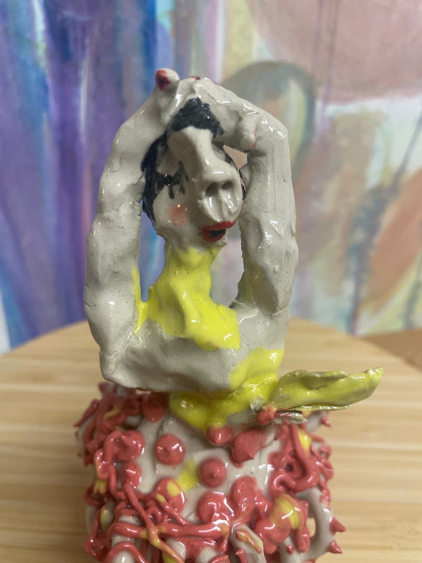 Keramik skulptur “danse mus”