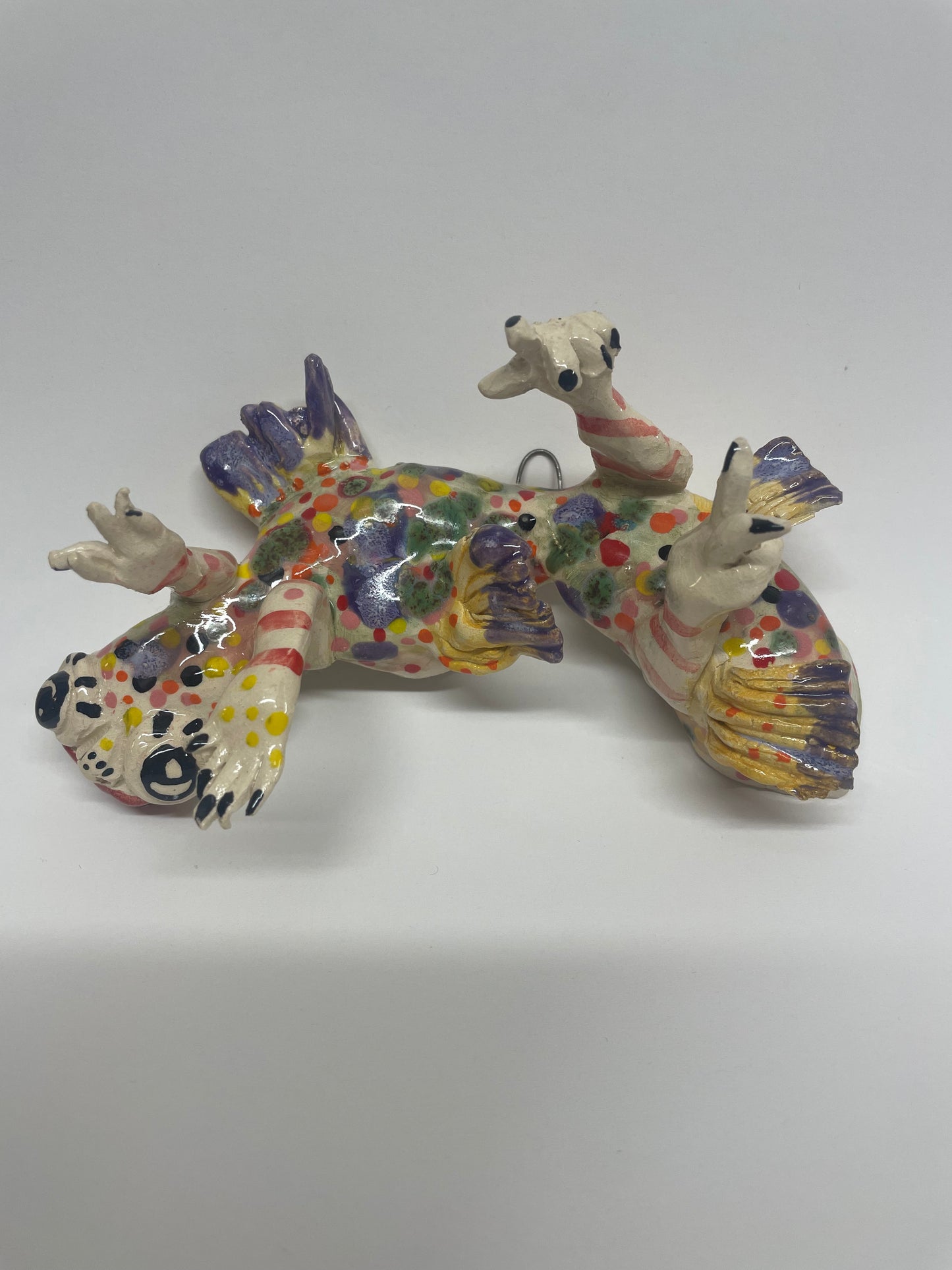 Vims keramik figur til at hænge på væggen (lilla)