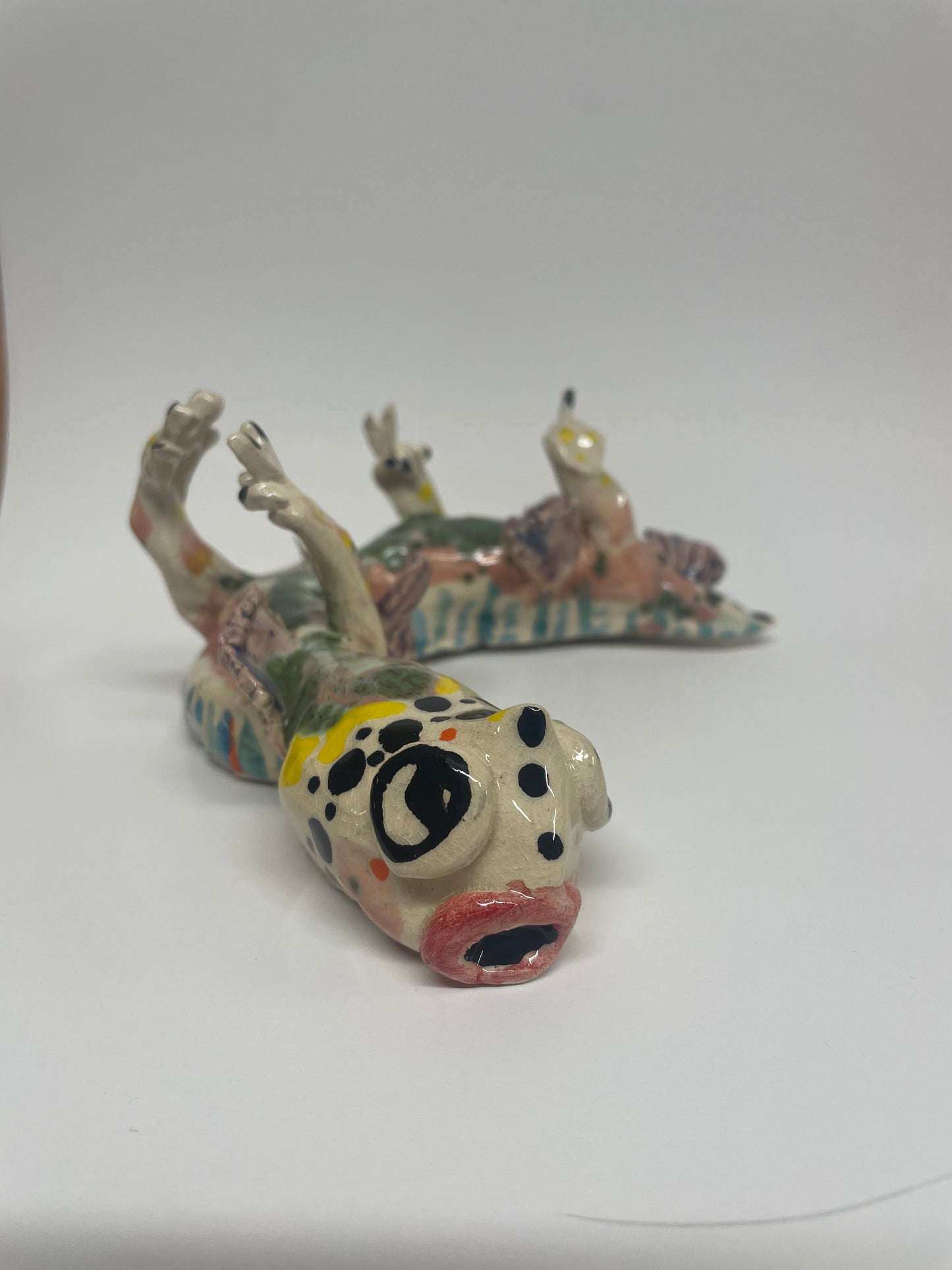 Vims keramik figur til at hænge på væggen (grøn)