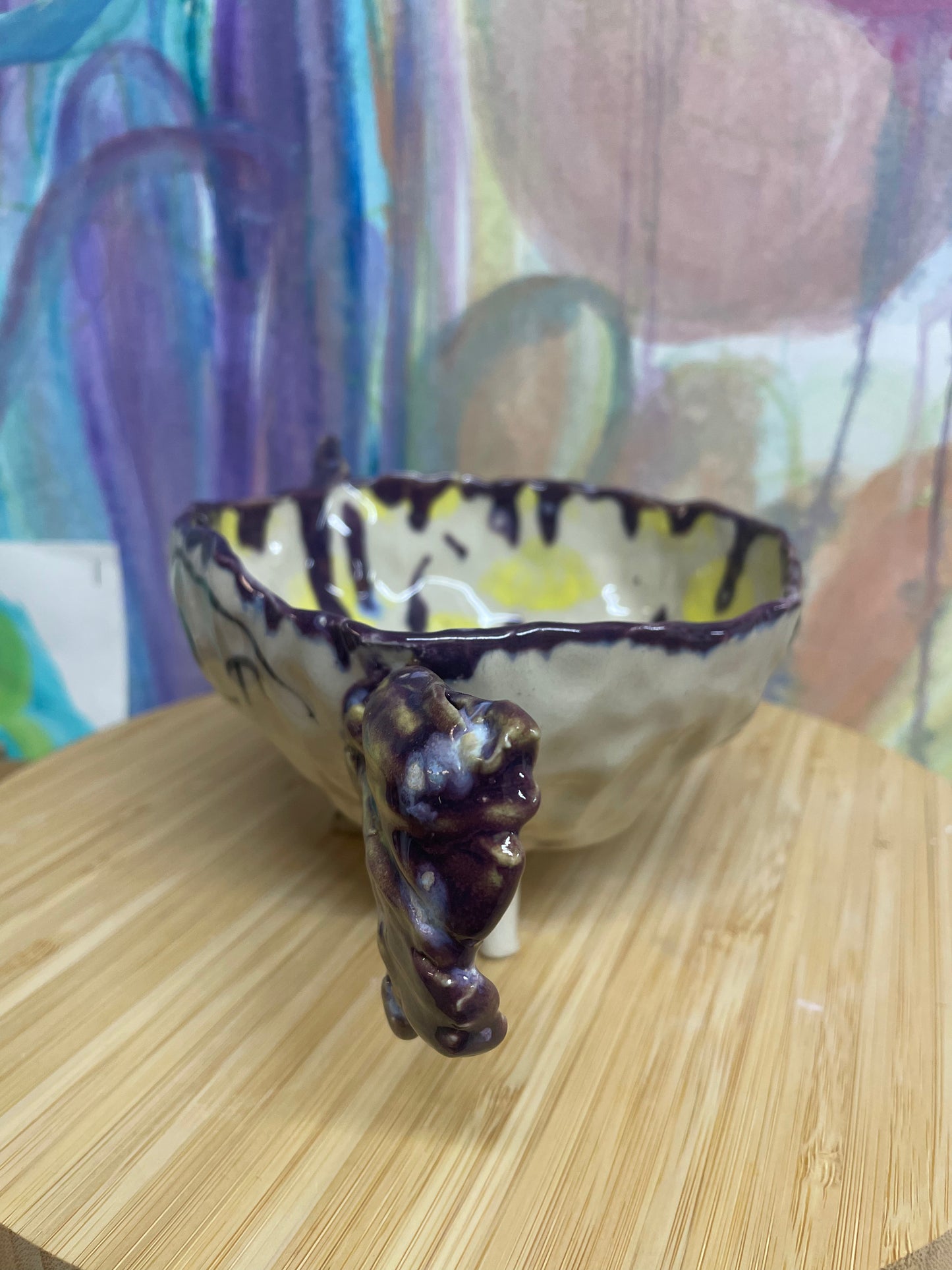 Keramik skål med vinger