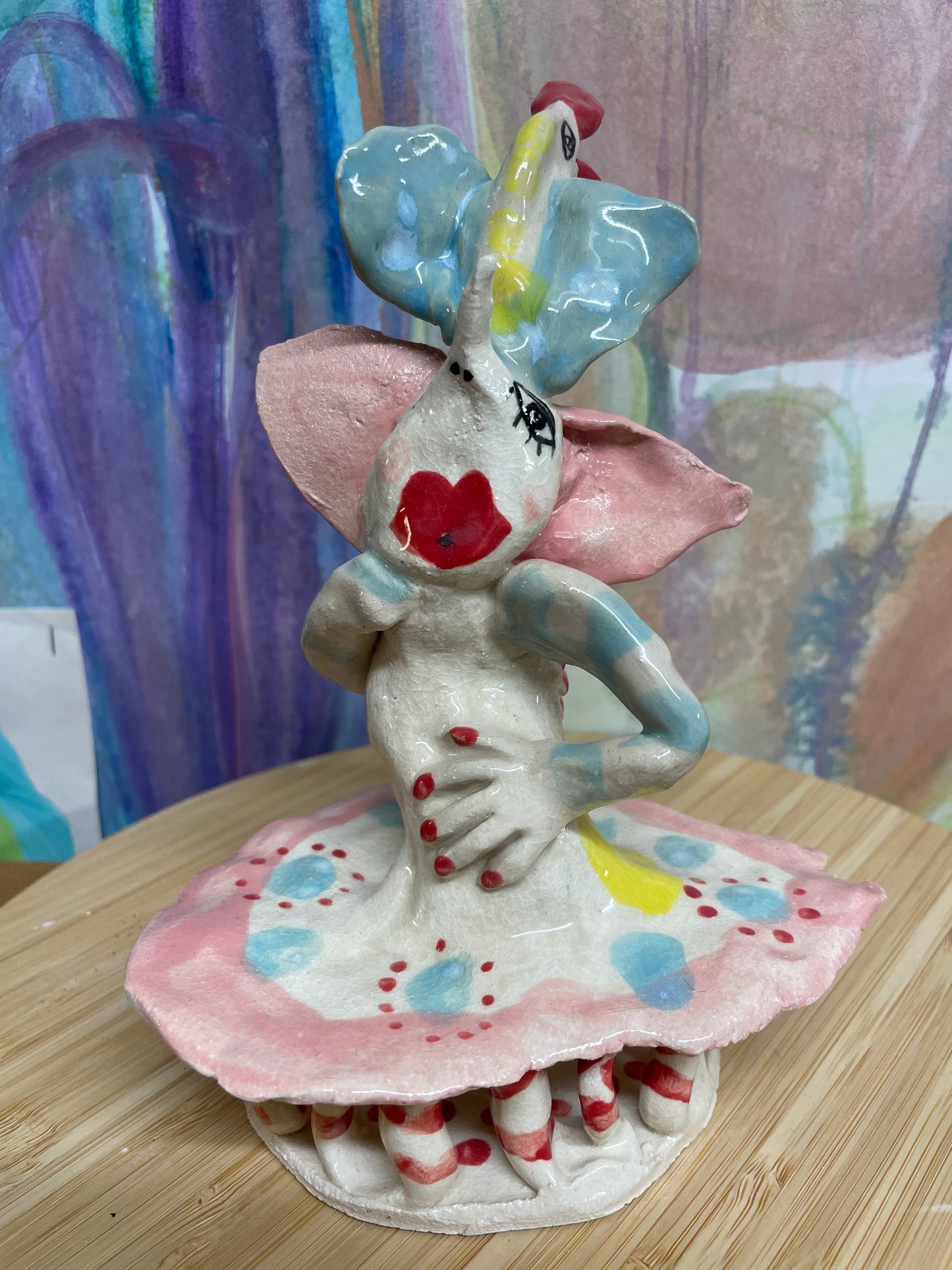 Keramik skulptur “ cirkus prinsessen “