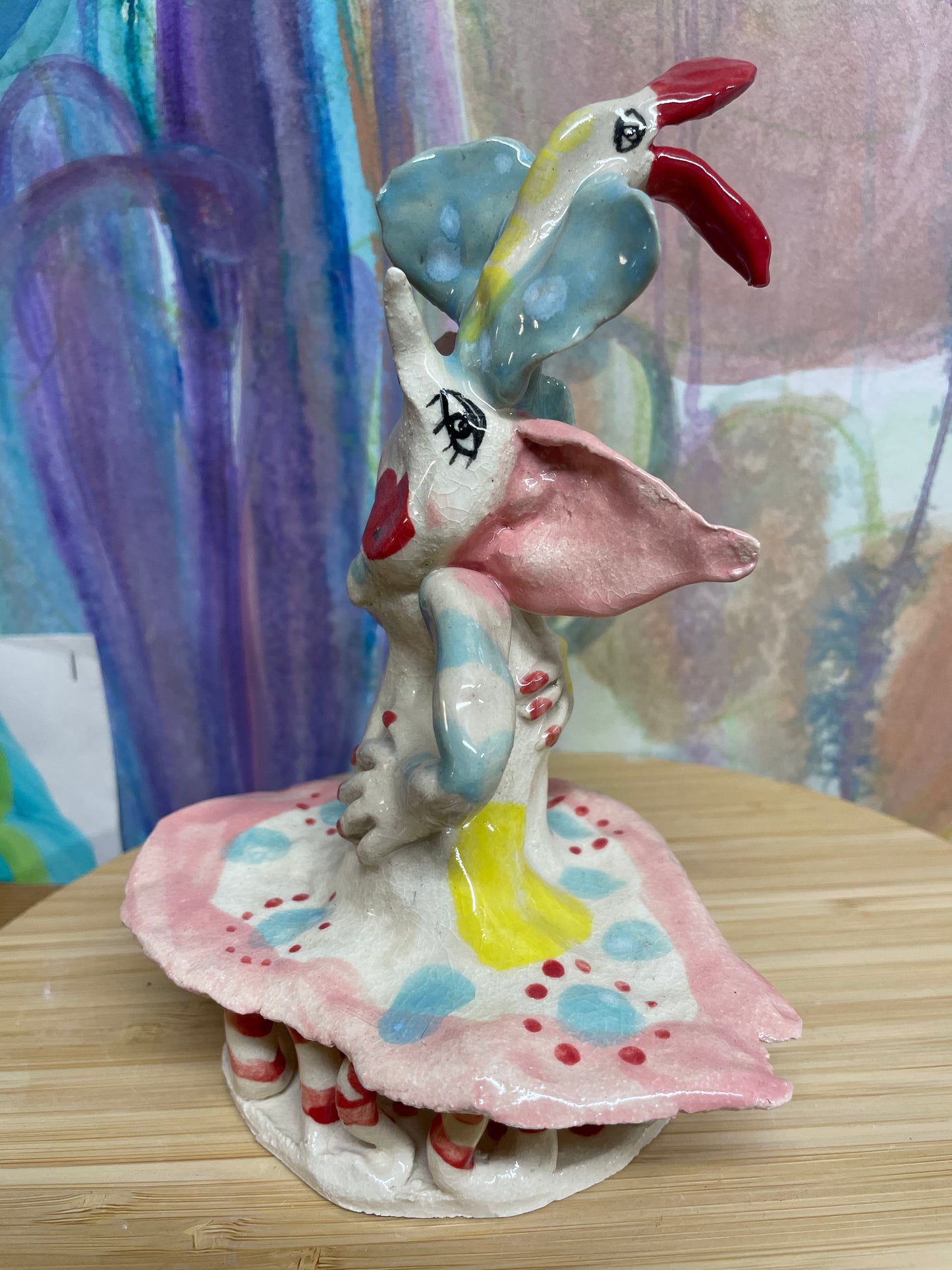 Keramik skulptur “ cirkus prinsessen “