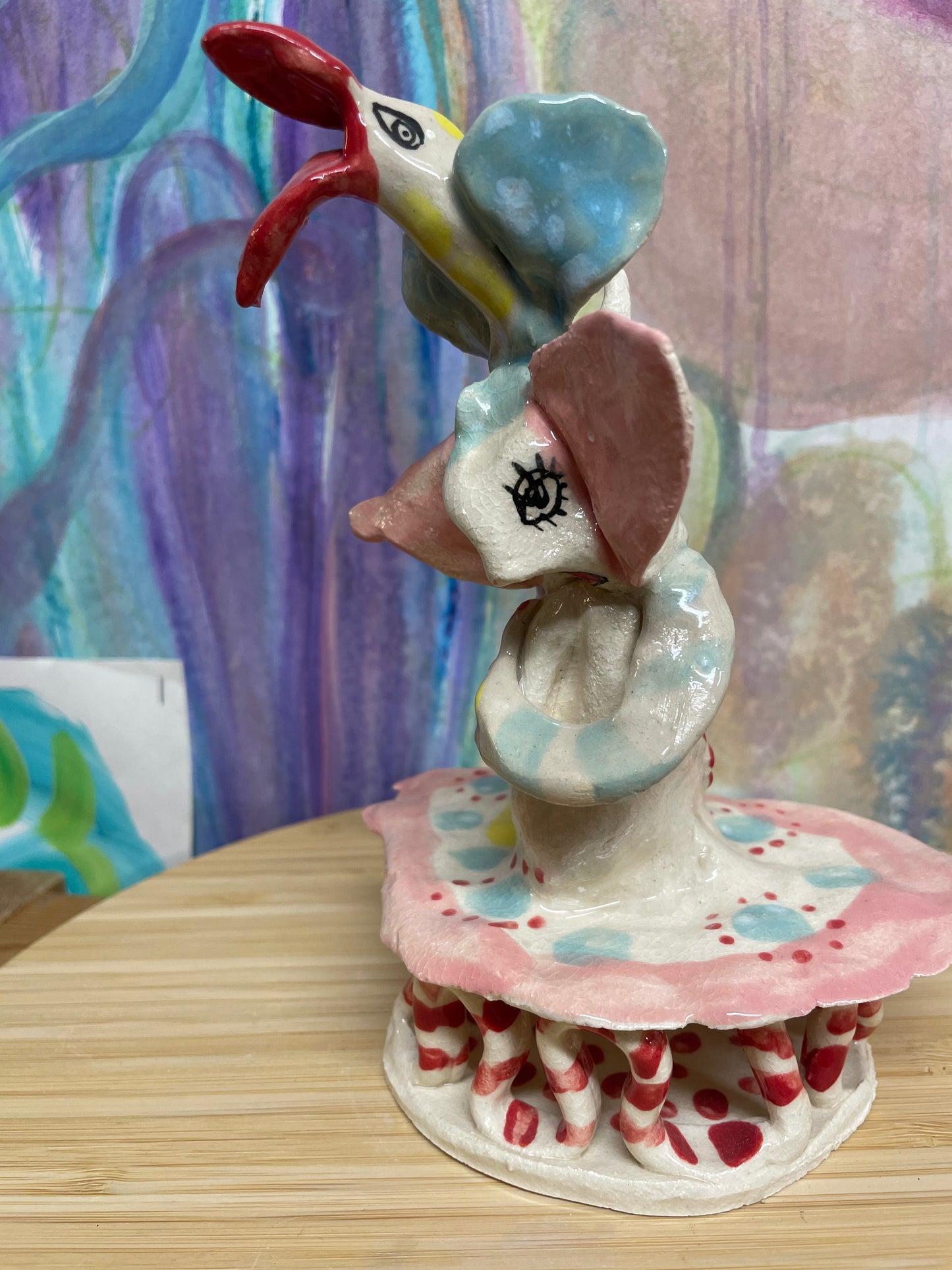 Keramik skulptur “ cirkus prinsessen “