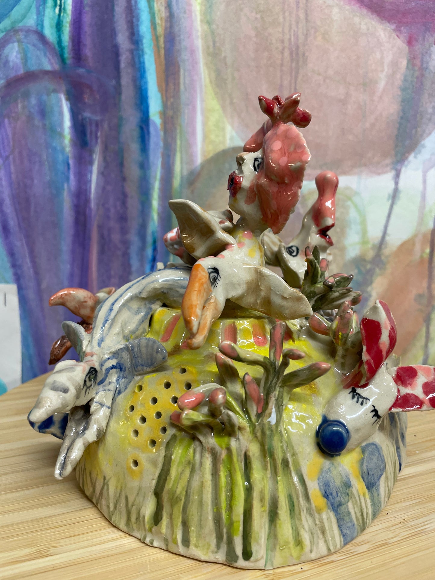 Keramik skulptur “hunde lufter”