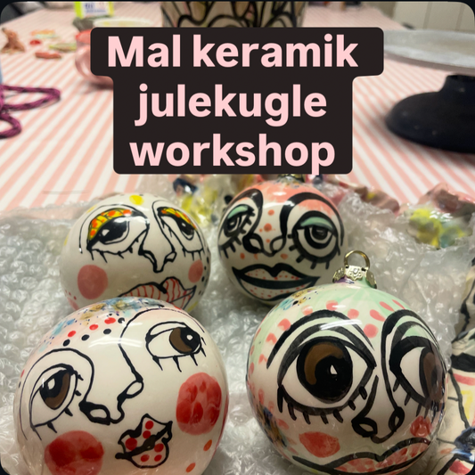 Mal keramik julekugle lørdag 22 nov. kl. 14-16.30